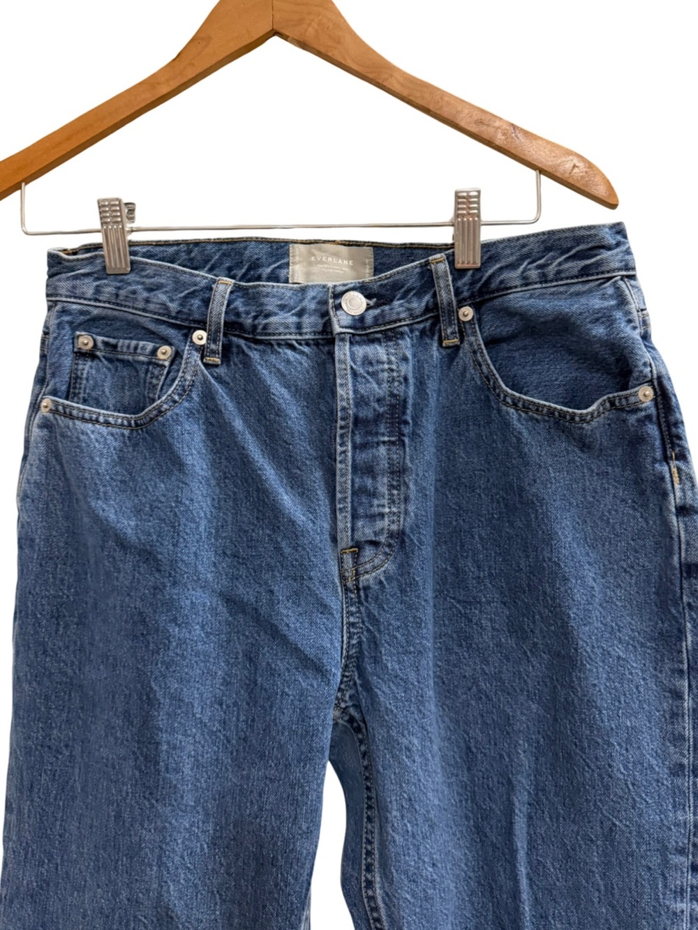 EVERLANE The 90s Cheeky Jeans Organic Cotton Size 29 Regular High Rise Straight - Picture 5 of 10
